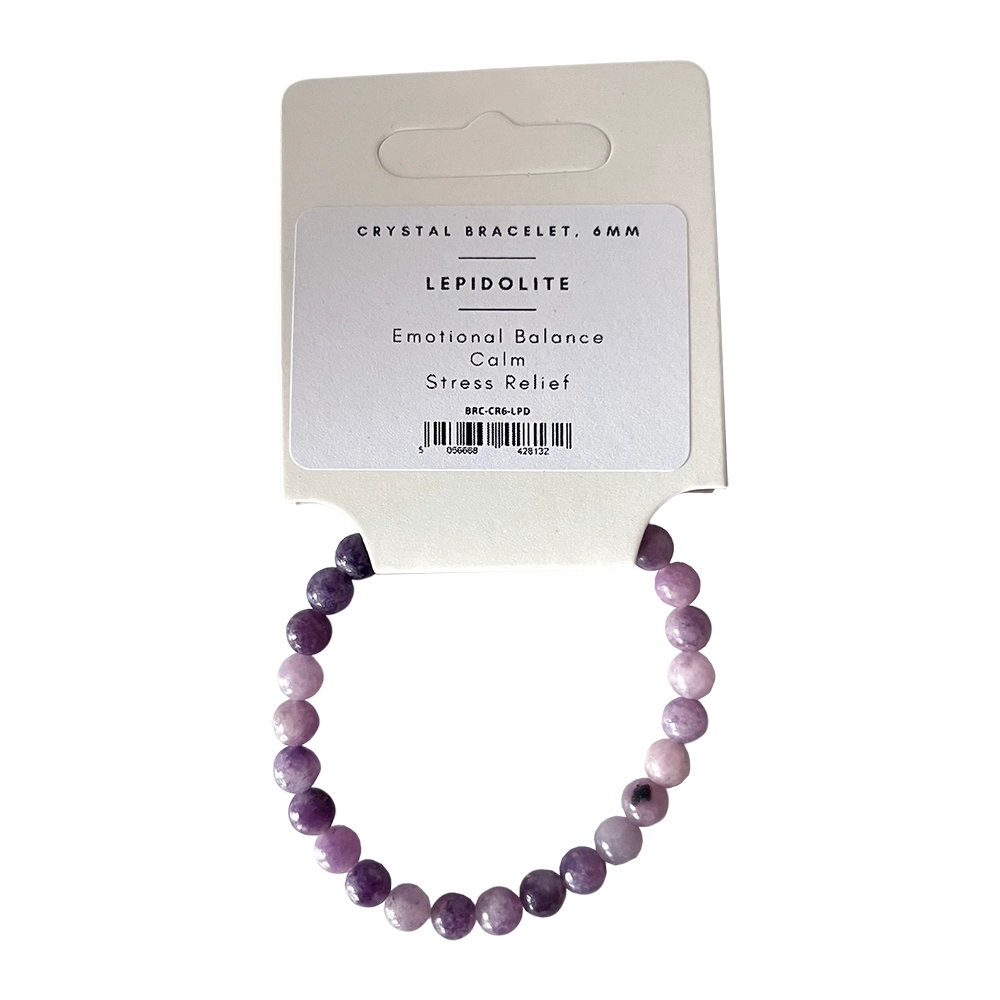 Lepidolite - Crystal Ball Bracelet (6mm)