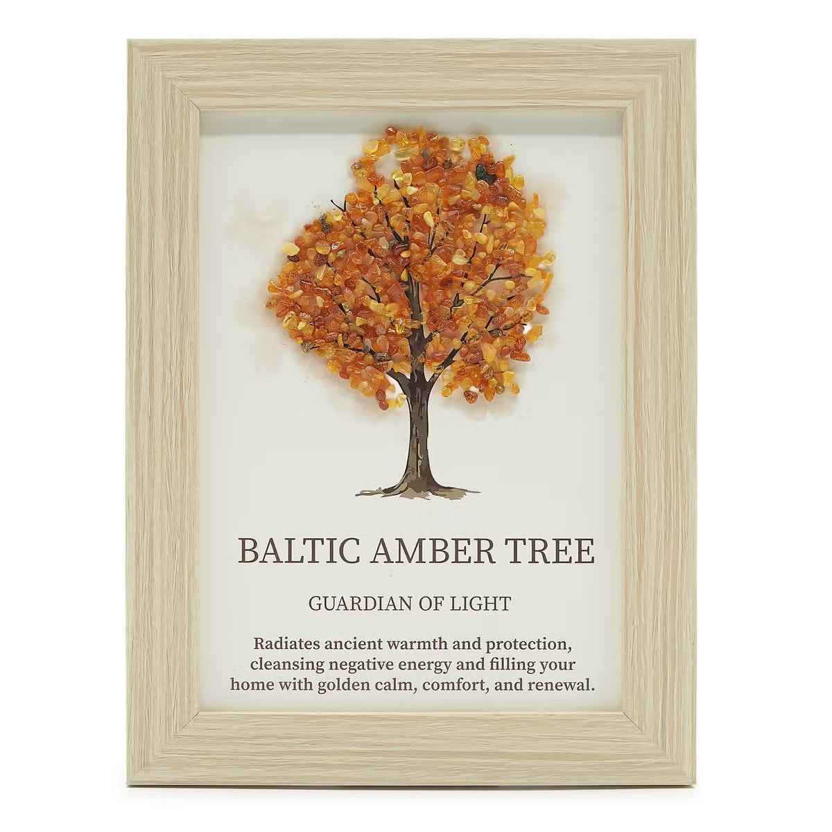 Amber - Framed Gemstone Picture