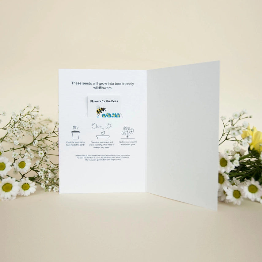 "With sympathy" Seeded Greeting Card