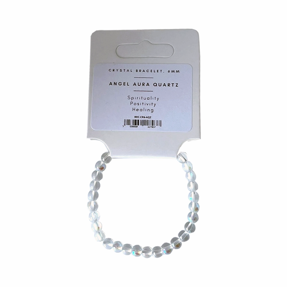 Angel Aura Quartz - Crystal Ball Bracelet (6mm)