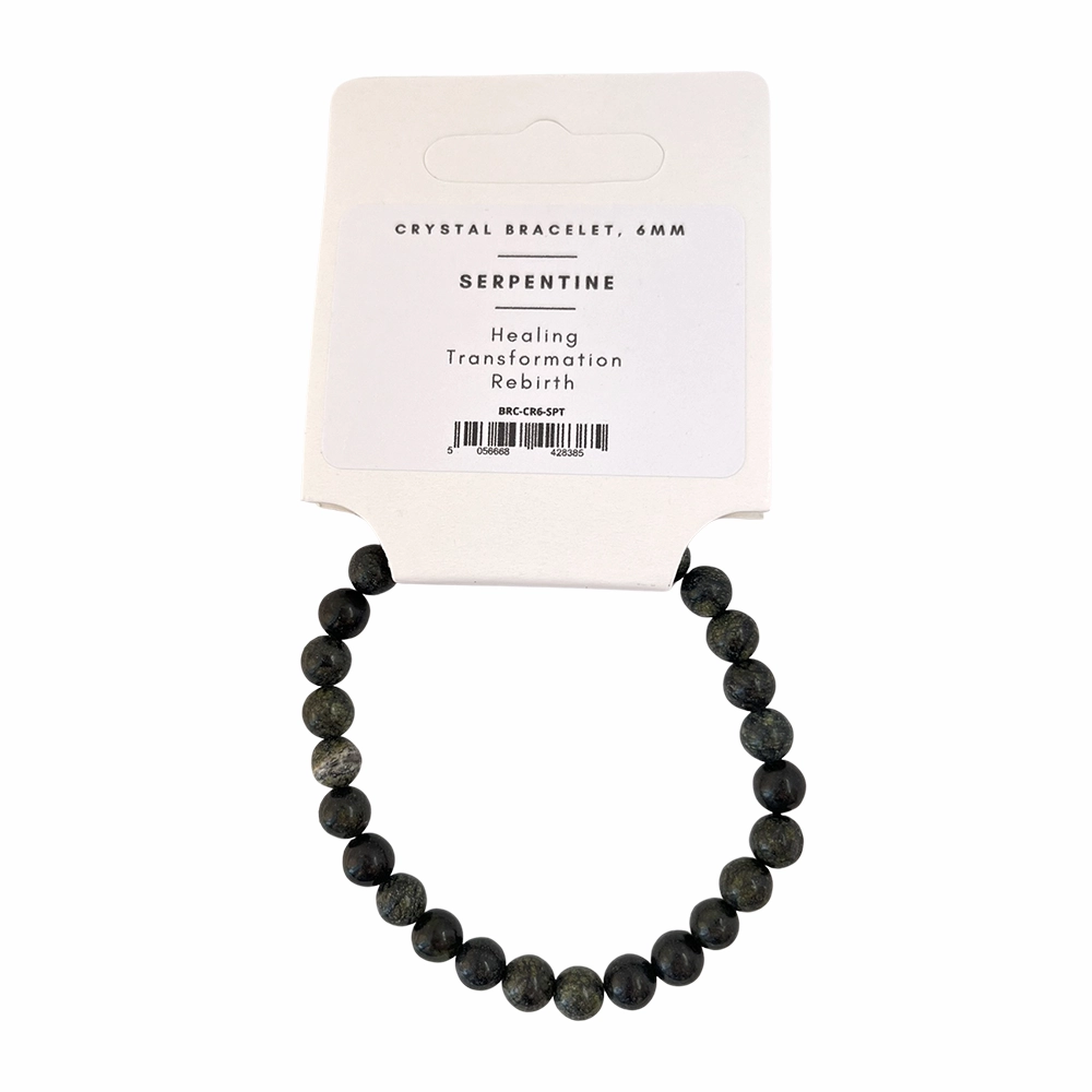 Serpentine - Crystal Ball Bracelet (6mm)