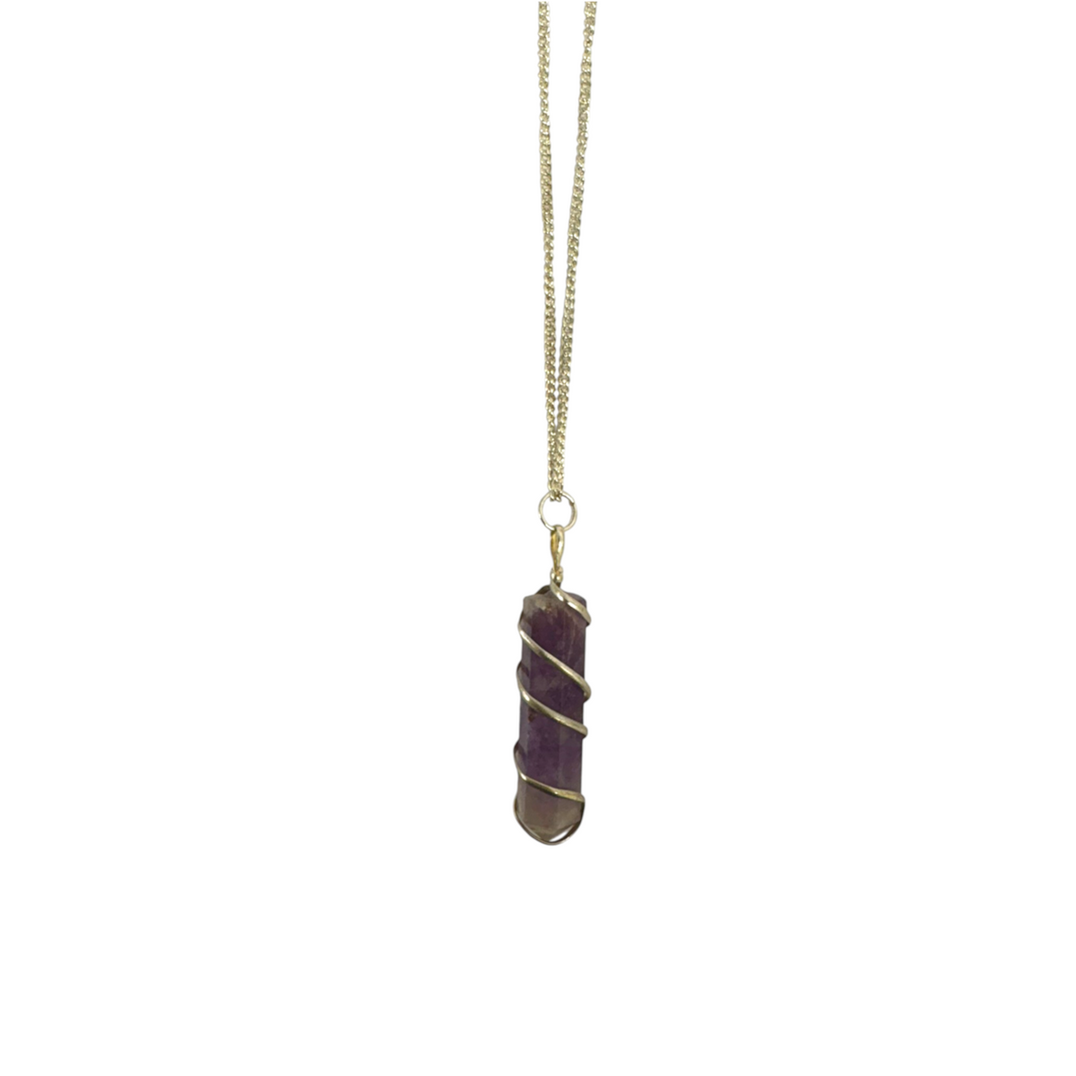 Amethyst Wire Wrapped Pendant
