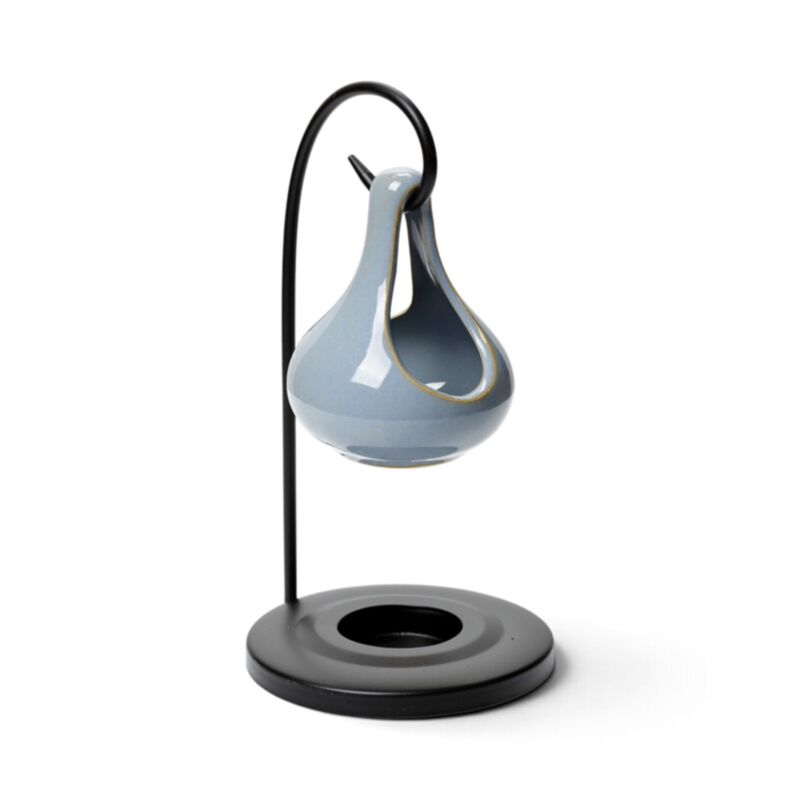 Light Blue - Teardrop Hanging Oil Burner with Stand