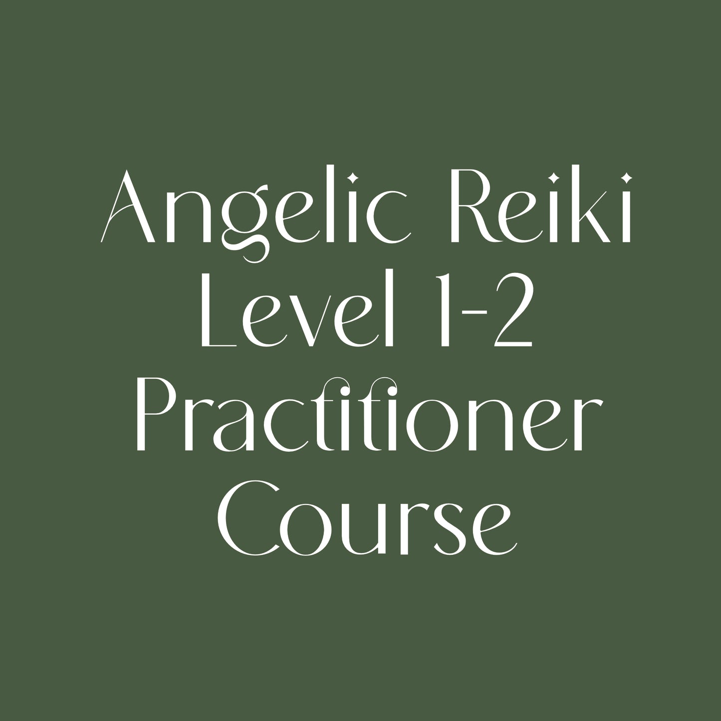 Angelic Reiki Level 1 -2 Practitioner Course.