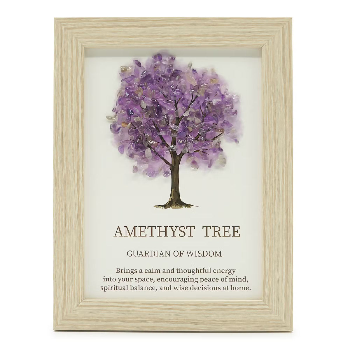 Amethyst - Framed Gemstone Picture
