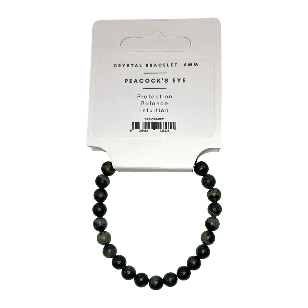 Peacock Eye - Crystal Ball Bracelet (6mm)