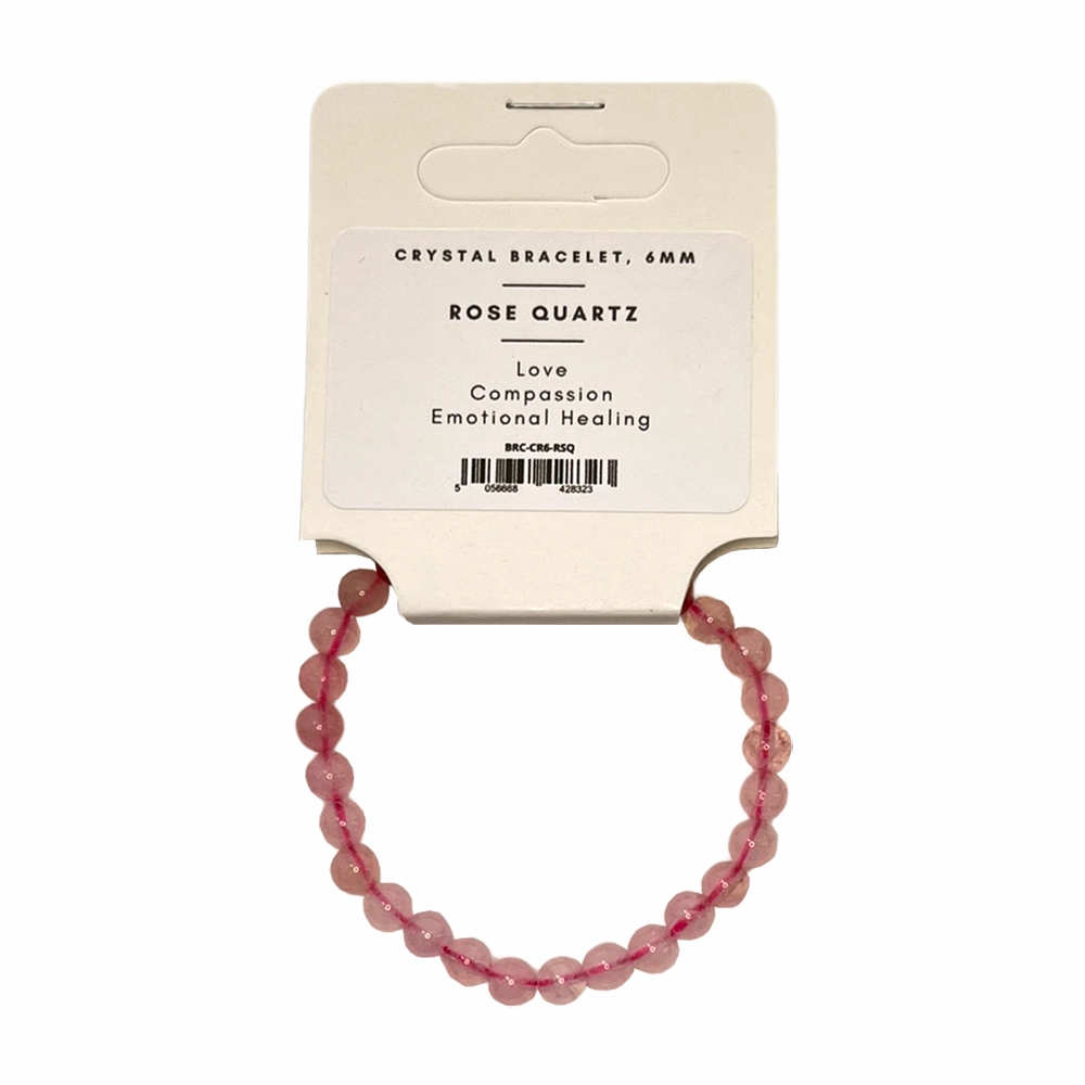Rose Quartz - Crystal Ball Bracelet (6mm)