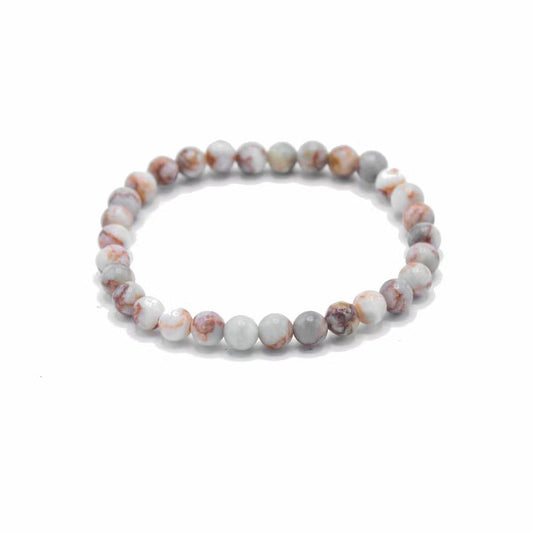 Blood Spider Stone - Crystal Ball Bracelet (6mm)