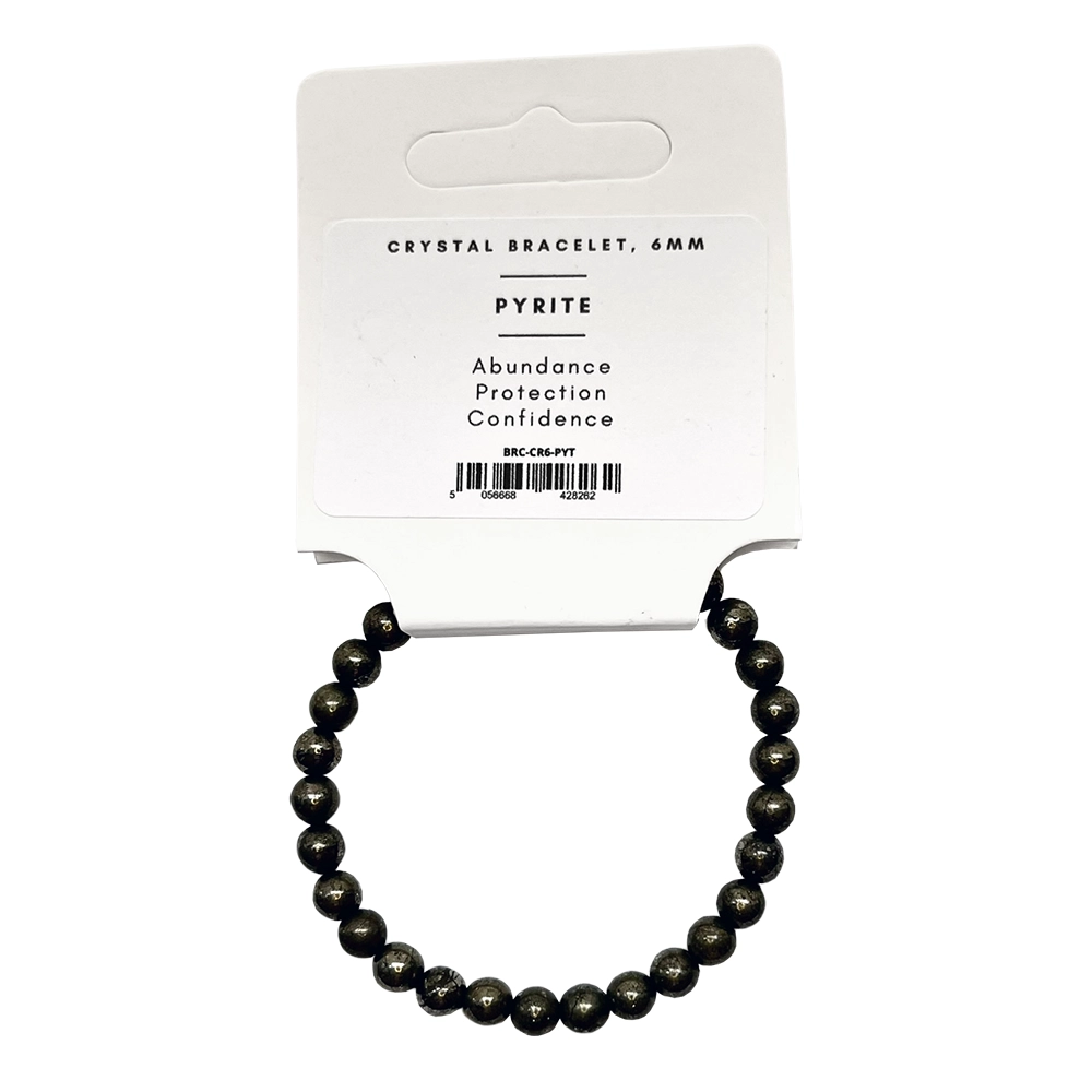 Pyrite - Crystal Ball Bracelet (6mm)
