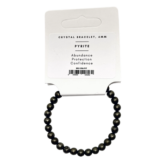 Pyrite - Crystal Ball Bracelet (6mm)