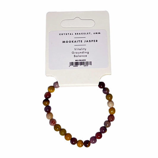 Mookaite - Crystal Ball Bracelet (6mm)
