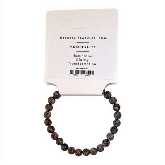 Yooperlite - Crystal Ball Bracelet (6mm)
