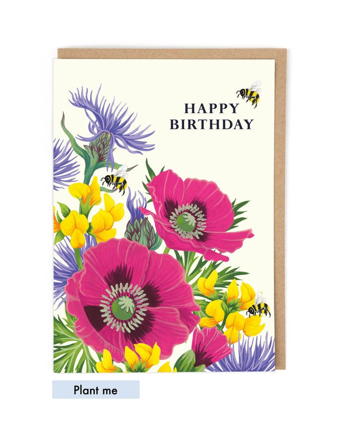 "Happy birthday" Seeded Greeting Card