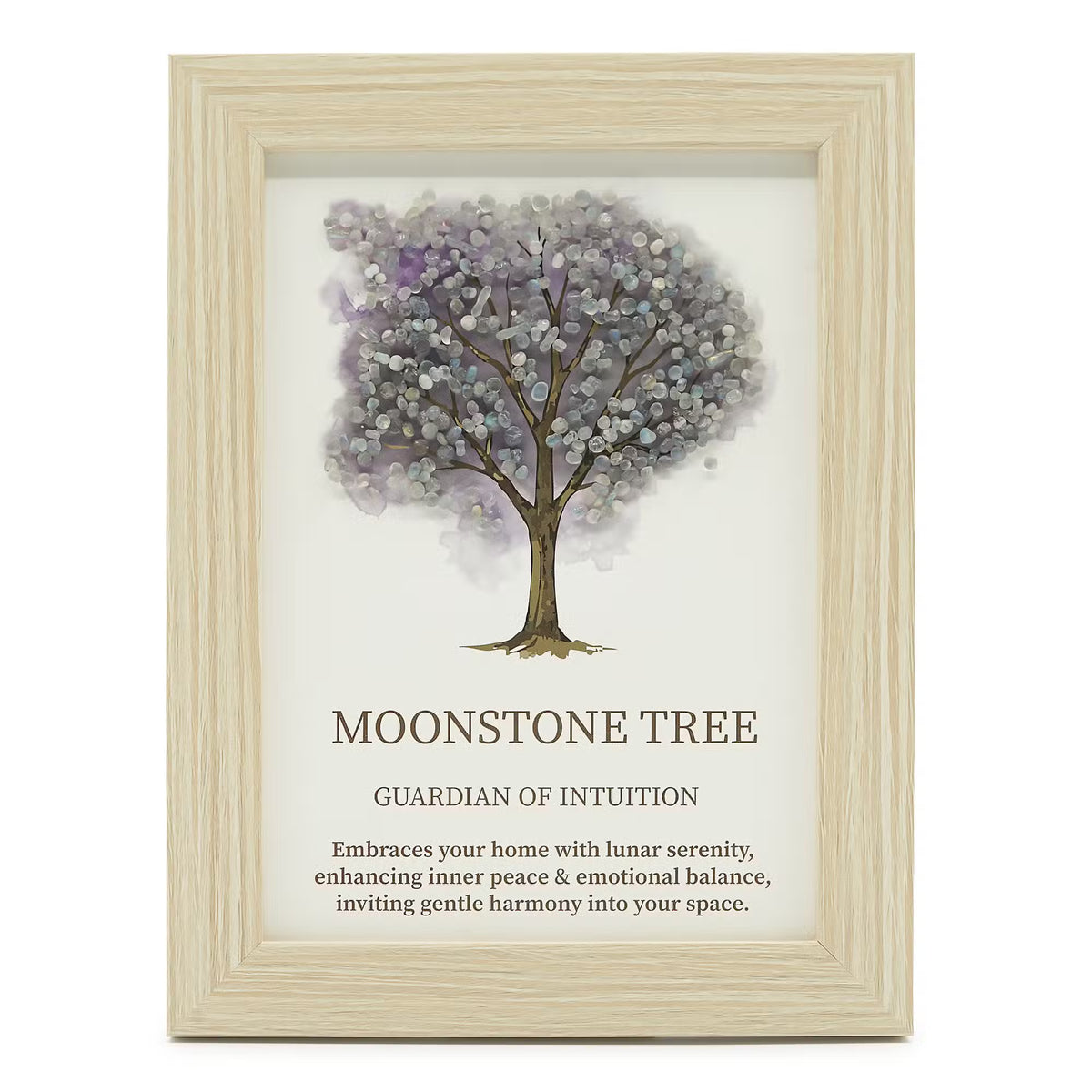 Moonstone - Framed Gemstone Picture