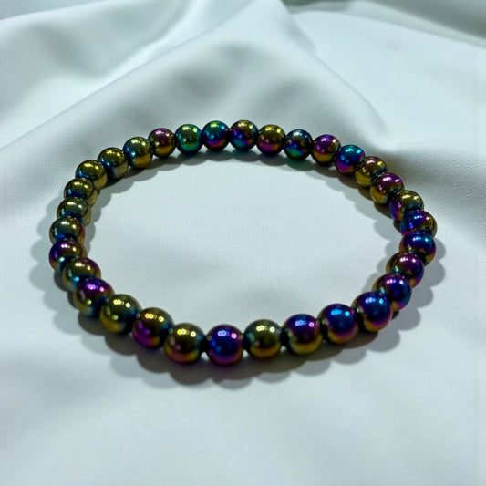 Aura Hematite - Power Crystal Bracelet
