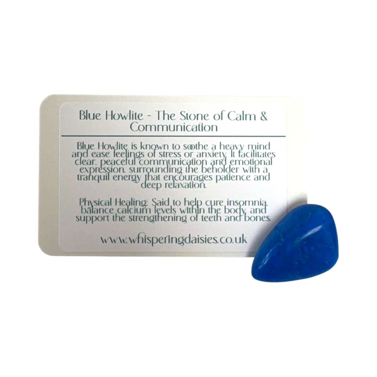 Turquoise (Blue Howlite) - Tumblestone