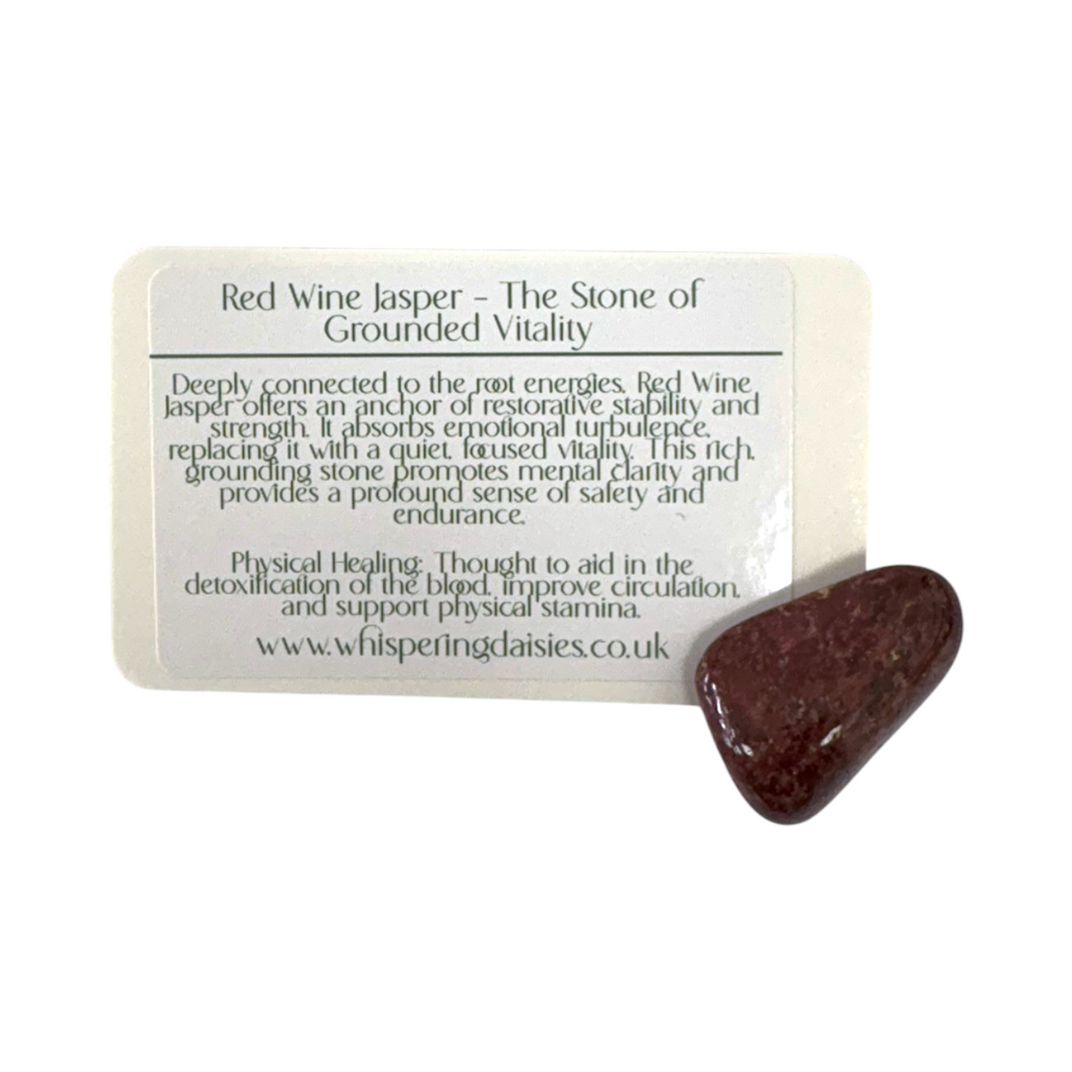 Red Wine Jasper - Tumblestone