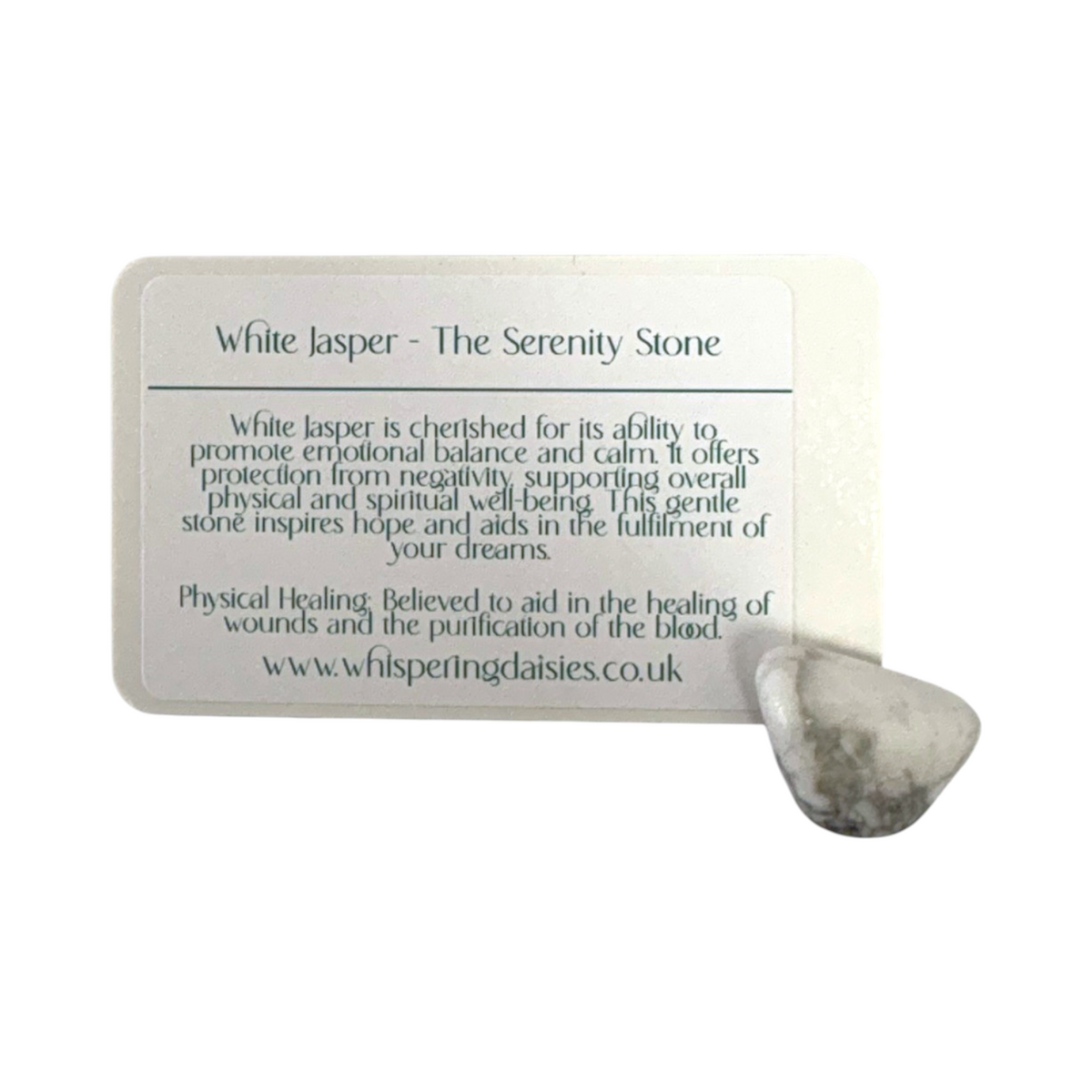 White Jasper Howlite - Tumblestone