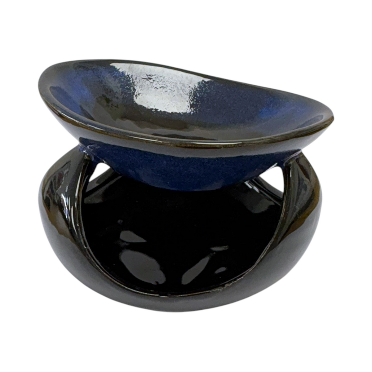 Abstract Dark - Mottled Ceramic Burner