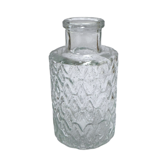 Clear Patterned Diffuser Bottle