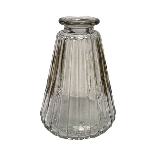 Grey Ribbed Diffuser Bottle