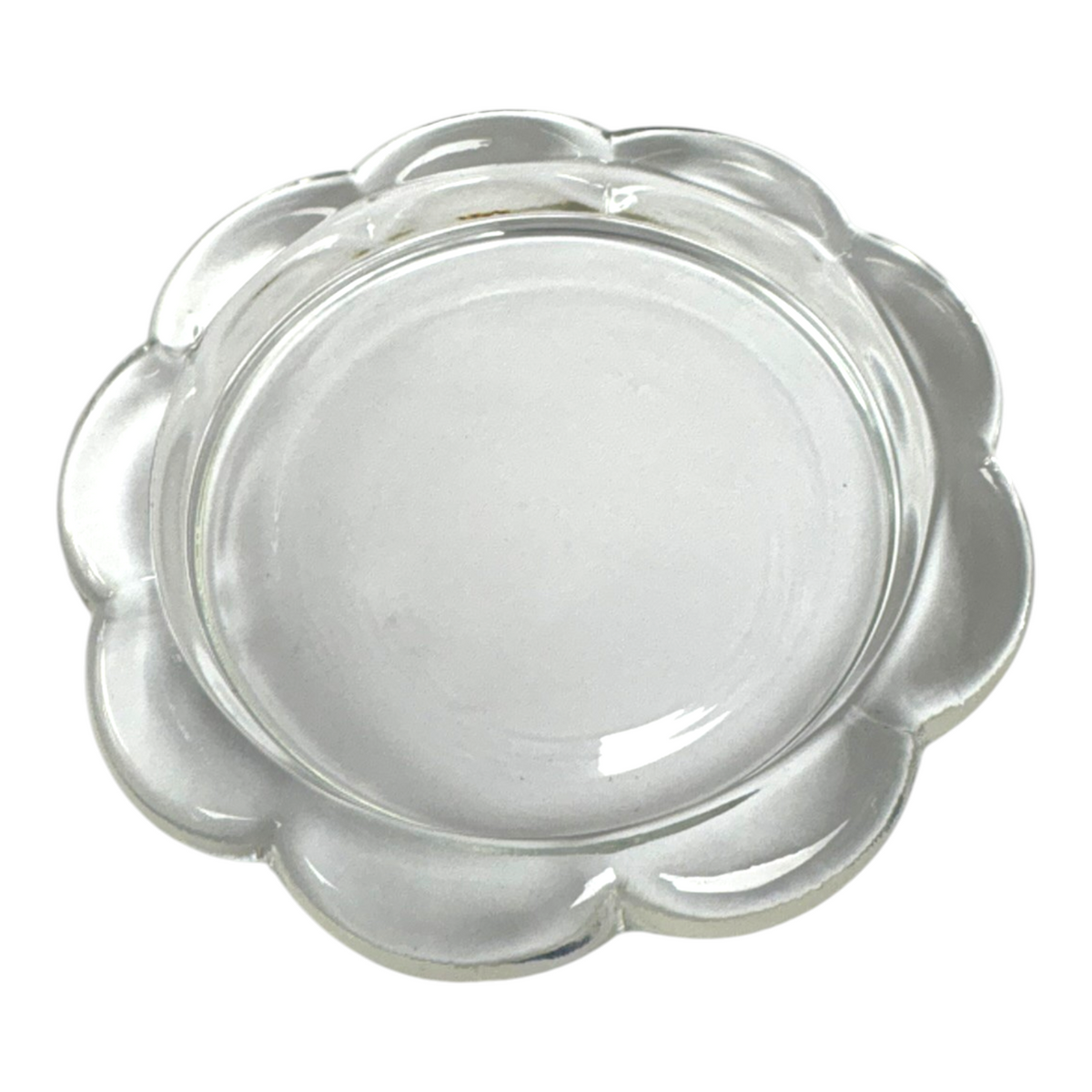 Clear - Daisy Glass Pillar Candle Dish