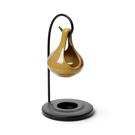 Brown - Teardrop Hanging Oil Burner with Stand