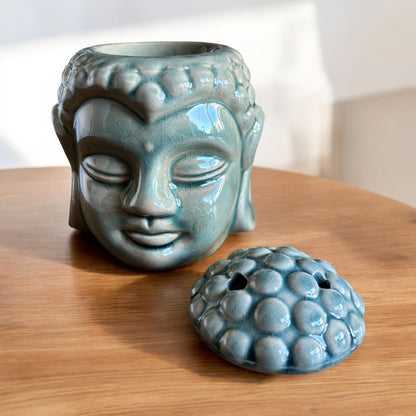 Green Thai Buddha Head - Burner