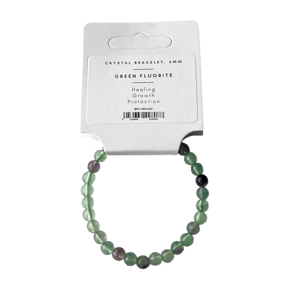 Green Fluorite - Crystal Ball Bracelet (6mm)