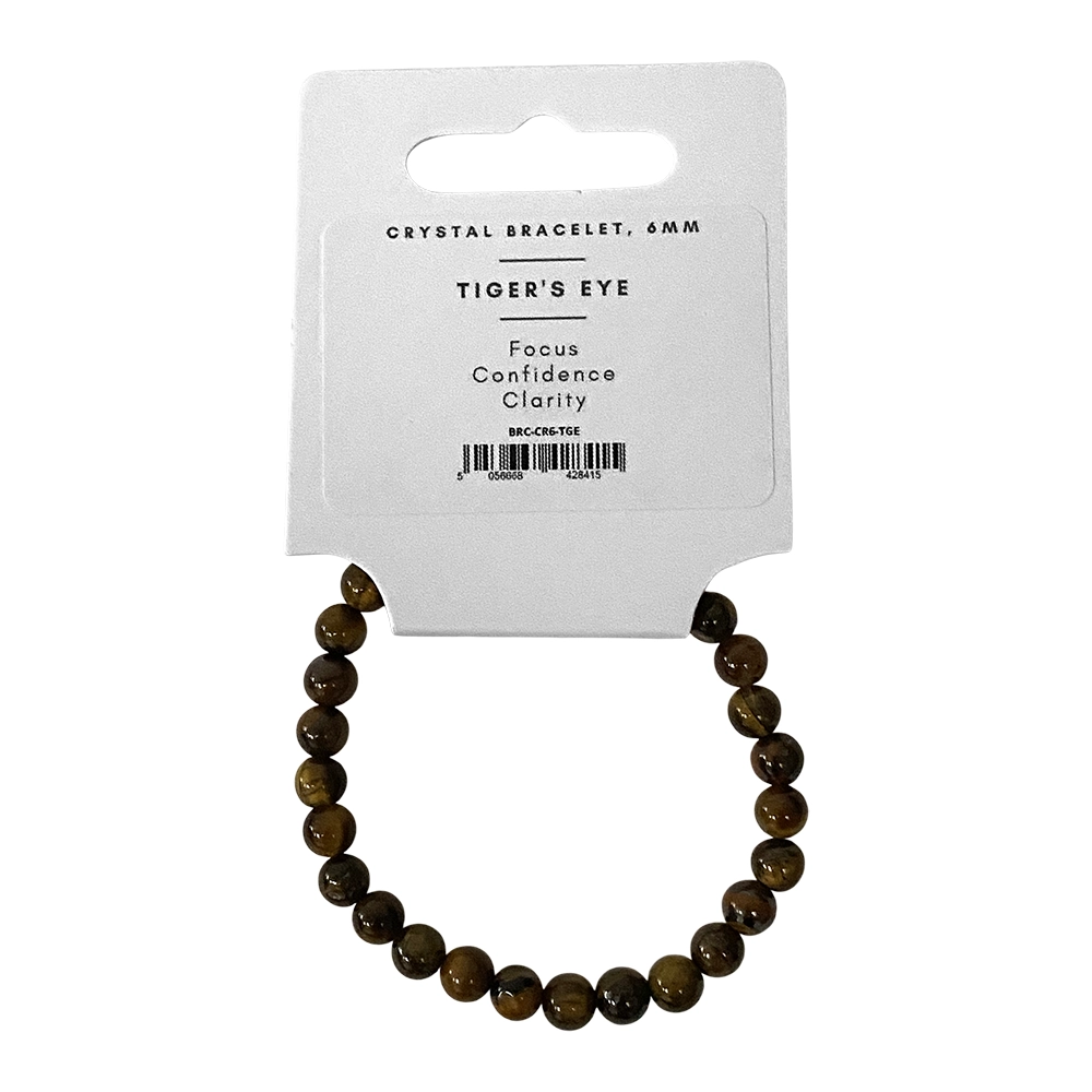 Tigers Eye - Crystal Ball Bracelet (6mm)