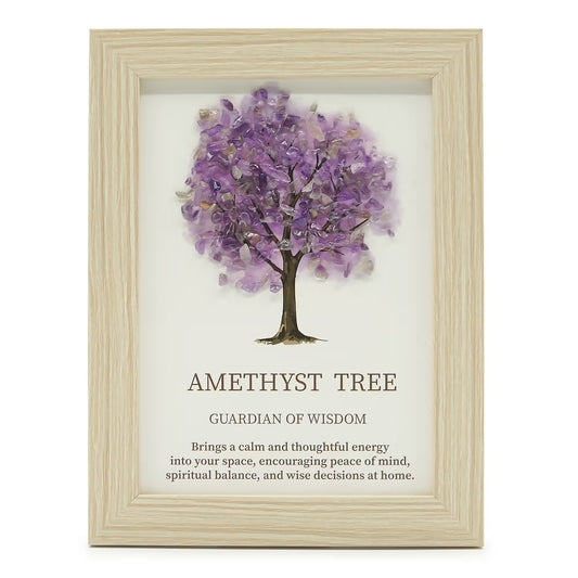 Amethyst - Framed Gemstone Picture