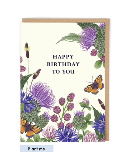 "Happy birthday to you" Seeded Greeting Card